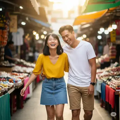 Couple sharing a moment